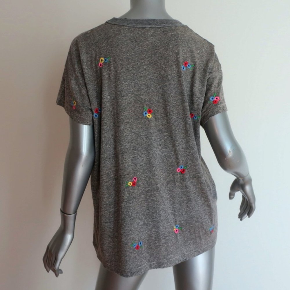 The Great Boxy Crew Tee Floral-Embroidered 2 NEW - Picture 5 of 8